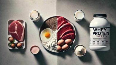 مقایسه پروتئین وی در مقابل گوشت